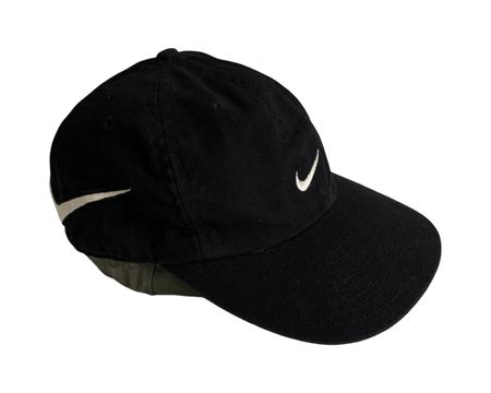 Vintage Nike Cap Double Big Logo Swoosh Gestickt Hat Unisex