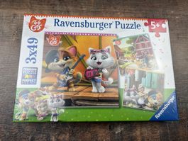 Ravensburger Puzzle 3x49 Teile 44 Cats neu & OVP