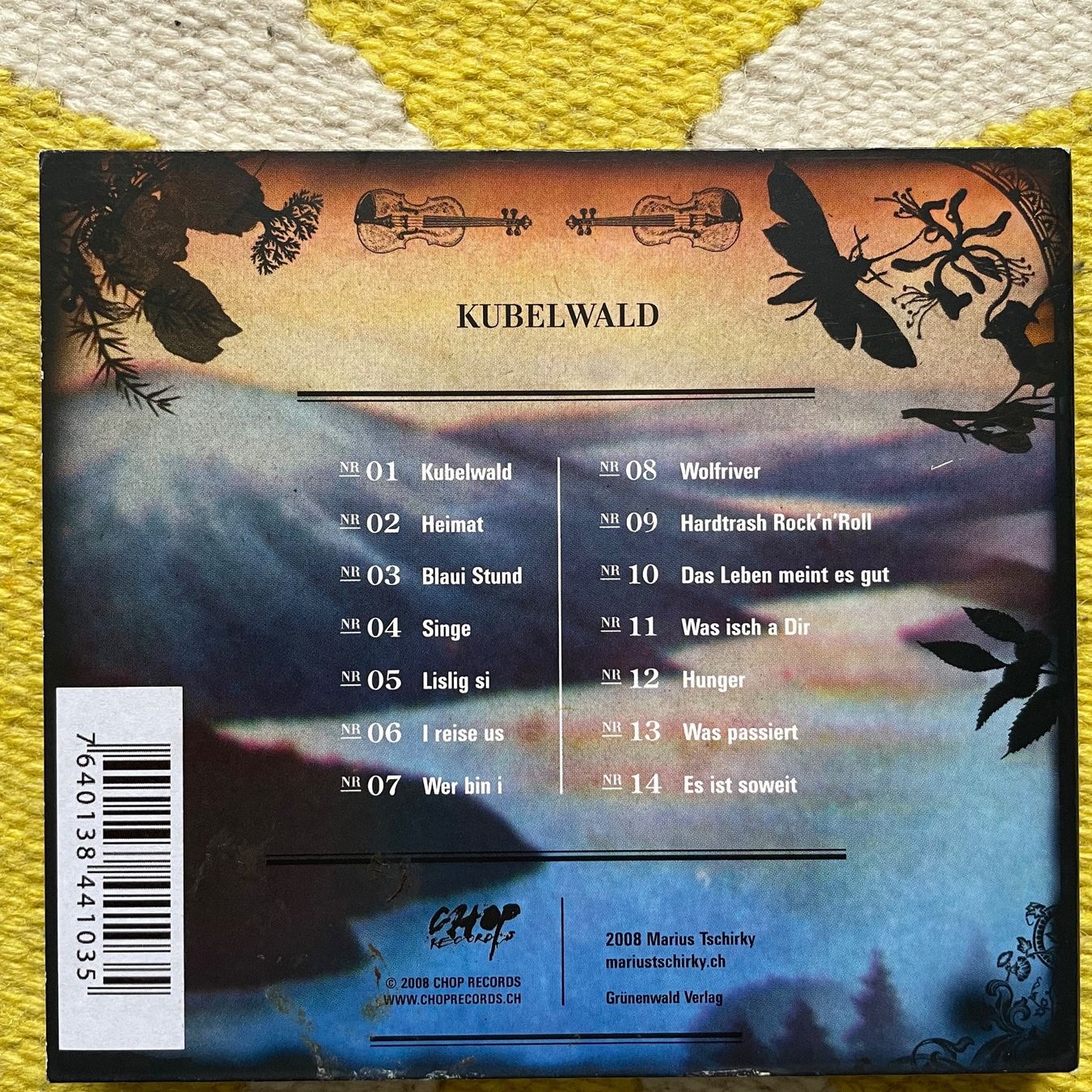 CD: MARIUS TSCHIRKY-KUBELWALD (DIGIPACK) – Usato da Rorschacherberg venduto da CD-Roli 1