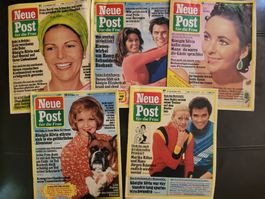 Zeitschrift Sammlung "Neue Post" 70er Jahre, 5 Stück