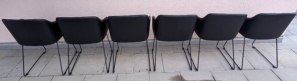 Sedie: 6 Stühle Esszimmer, Kunstleder, schwarz – Usato da Kreuzlingen venduto da Mike_Kreuzlingen 2