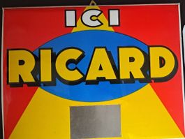 Original 80er Jahre Ricard Reklameschild