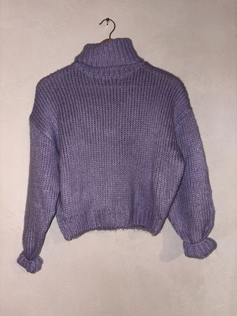 Pull col roulé H&M violet taille XS