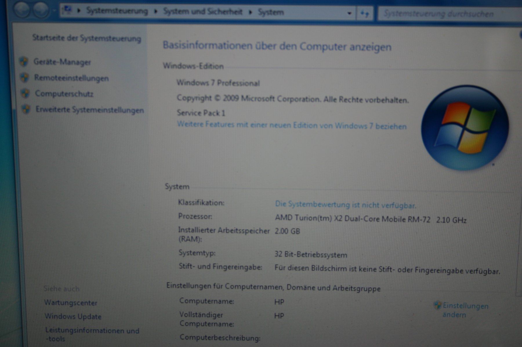 Hewlett Packard Notebook: Schönes HP DV5 Glanznotebook mit Win7 32Bit – Usato da Stettlen venduto da Bigjm 5