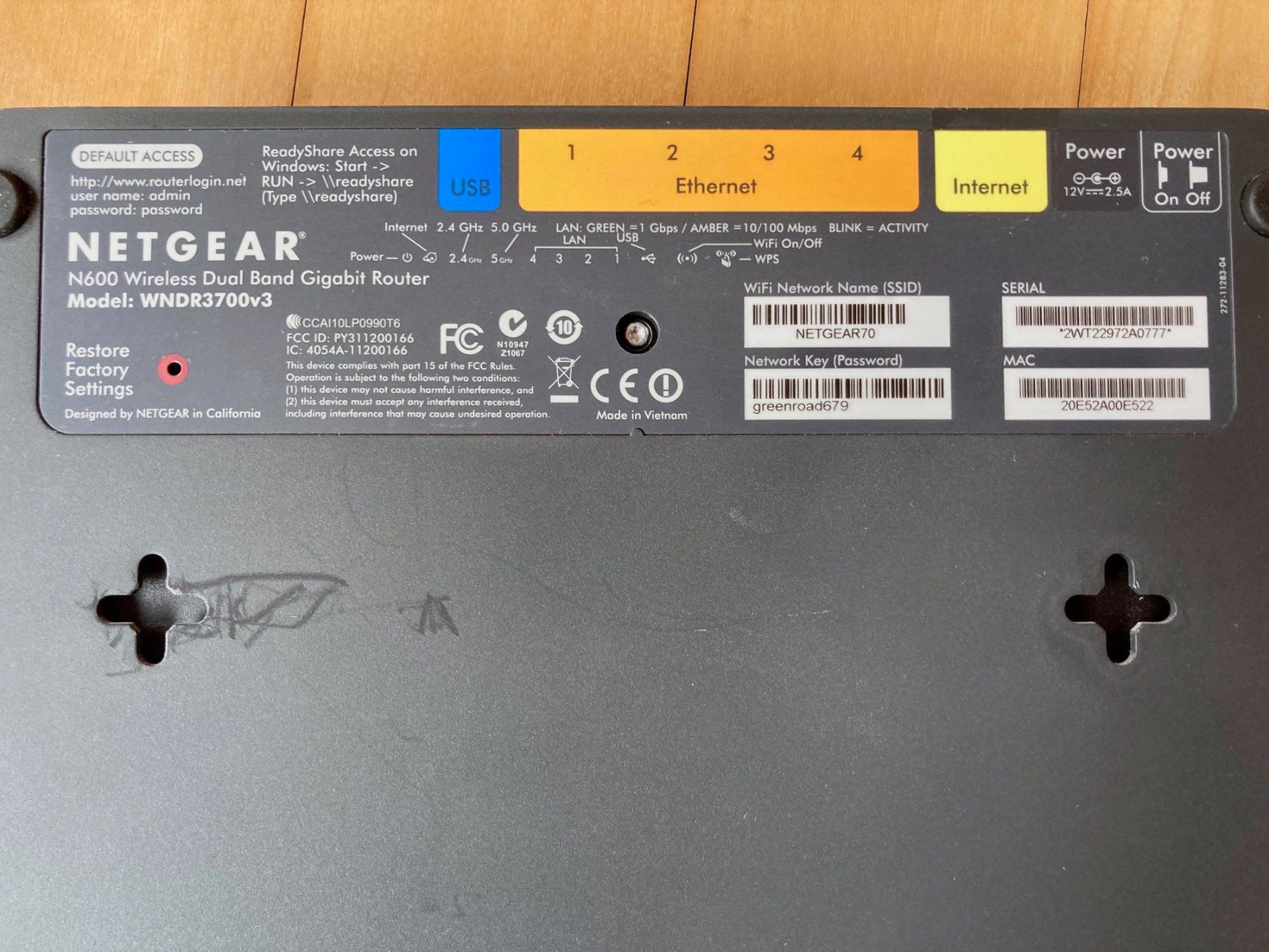 Netgear Modem & Router: WLAN Gibbut Router Netgear N600 – Usato da Sutz venduto da Linde1414 1