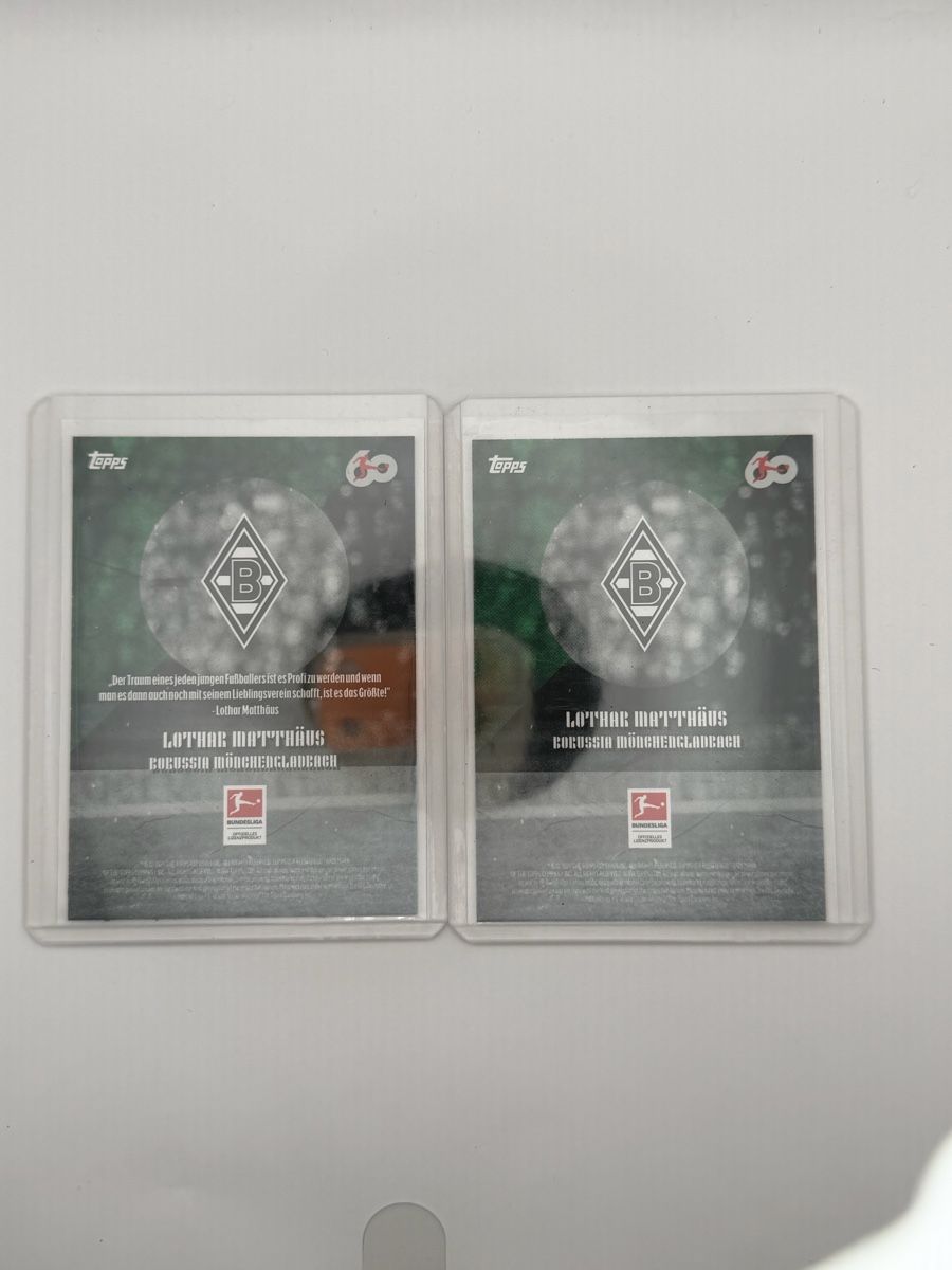 Topps Carte collezionabili: 2 Topps Sammelkarten Lothar Matthäus Gladbach Set – Nuovo (secondo la descrizione) da Rorschach venduto da Costa_18 1