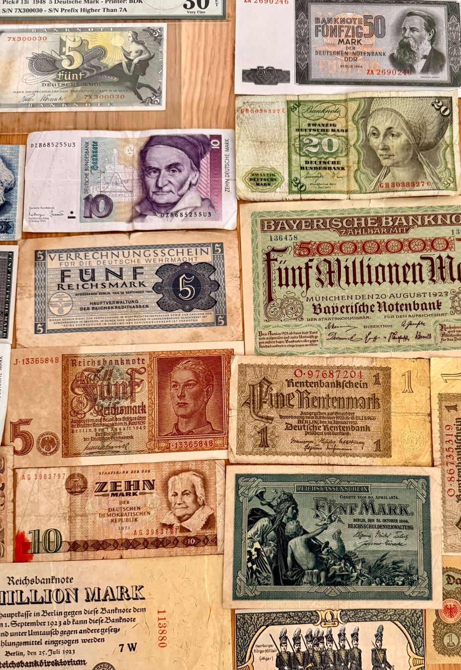 Banknoten: **Deutschmark Banknoten Konvolut ** – Gebraucht aus Langrickenbach von MeUs74 8
