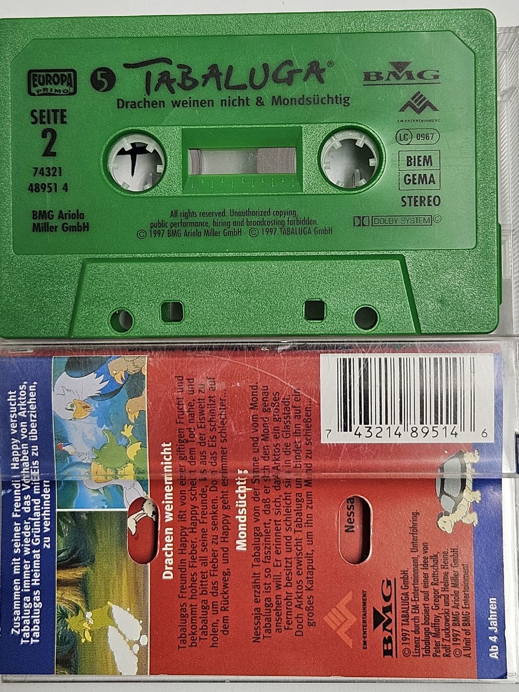 Musicassette: Tabaluga 5 / Drachen weinen nicht / Kassette #WT18 – Usato da Oberdorf BL venduto da BaldenEagle 1