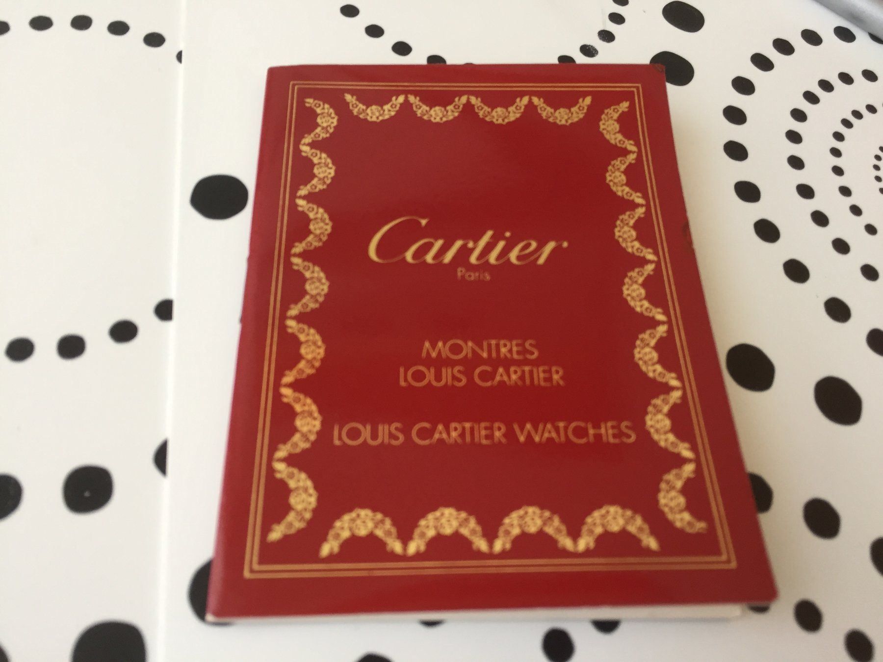Documenti: CARTIER ORIGINAL - OPERATING INSTRUCTIONS - LOUIS CARTIER ! – Nuovo (secondo la descrizione) da Epalinges venduto da dream-watch