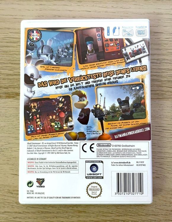 Nintendo Giochi: Rayman Raving Rabbids 2 Nintendo Wii – Usato da St. Gallen venduto da Alpine.Arcade 1