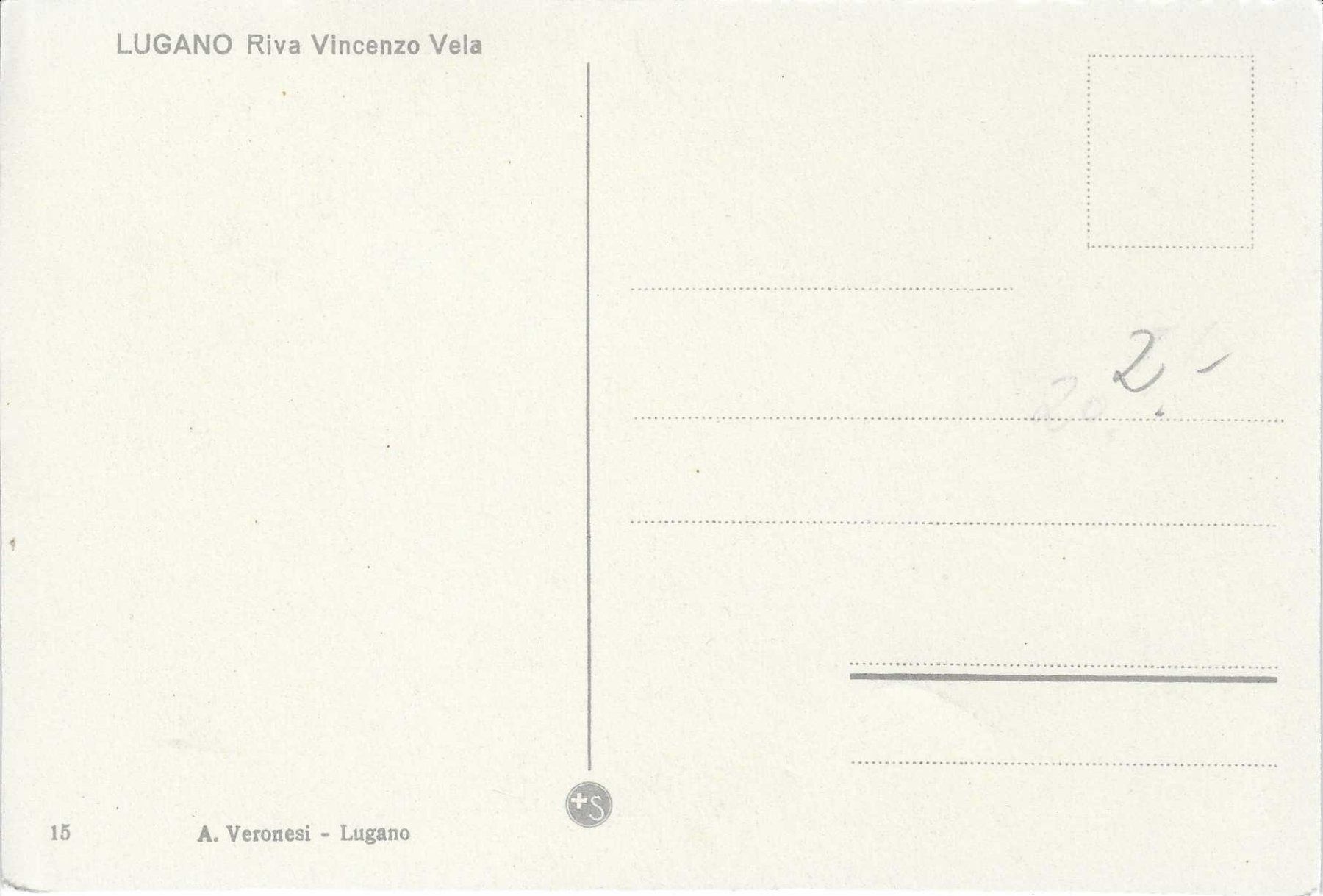 Cartoline postali: Lugano Riva Vincenzo Vela TI – Usato da Rothrist venduto da Stranglehold 1