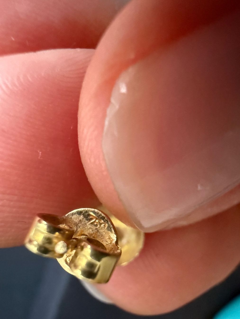 Orecchini pendenti & Orecchini a lobo: Gelbgold Ohrstecker 750, 18K – Usato da Spiegel b. Bern venduto da Rogger72 3