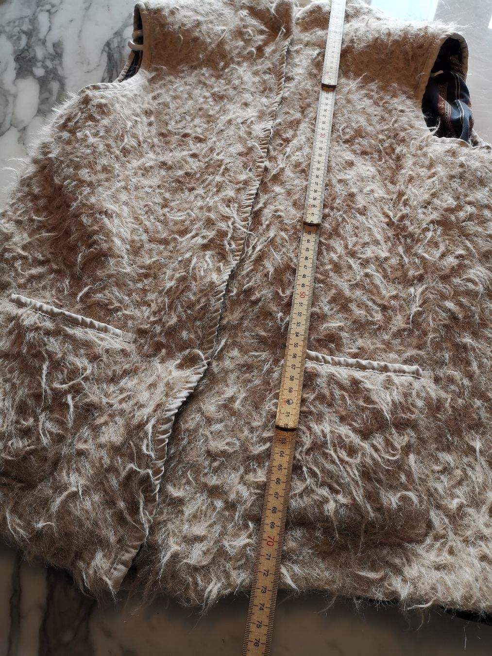 Gilet & Giacche senza maniche: Super kid Mohair Weste, beige – Usato da Uerikon venduto da pink_flamingo 5