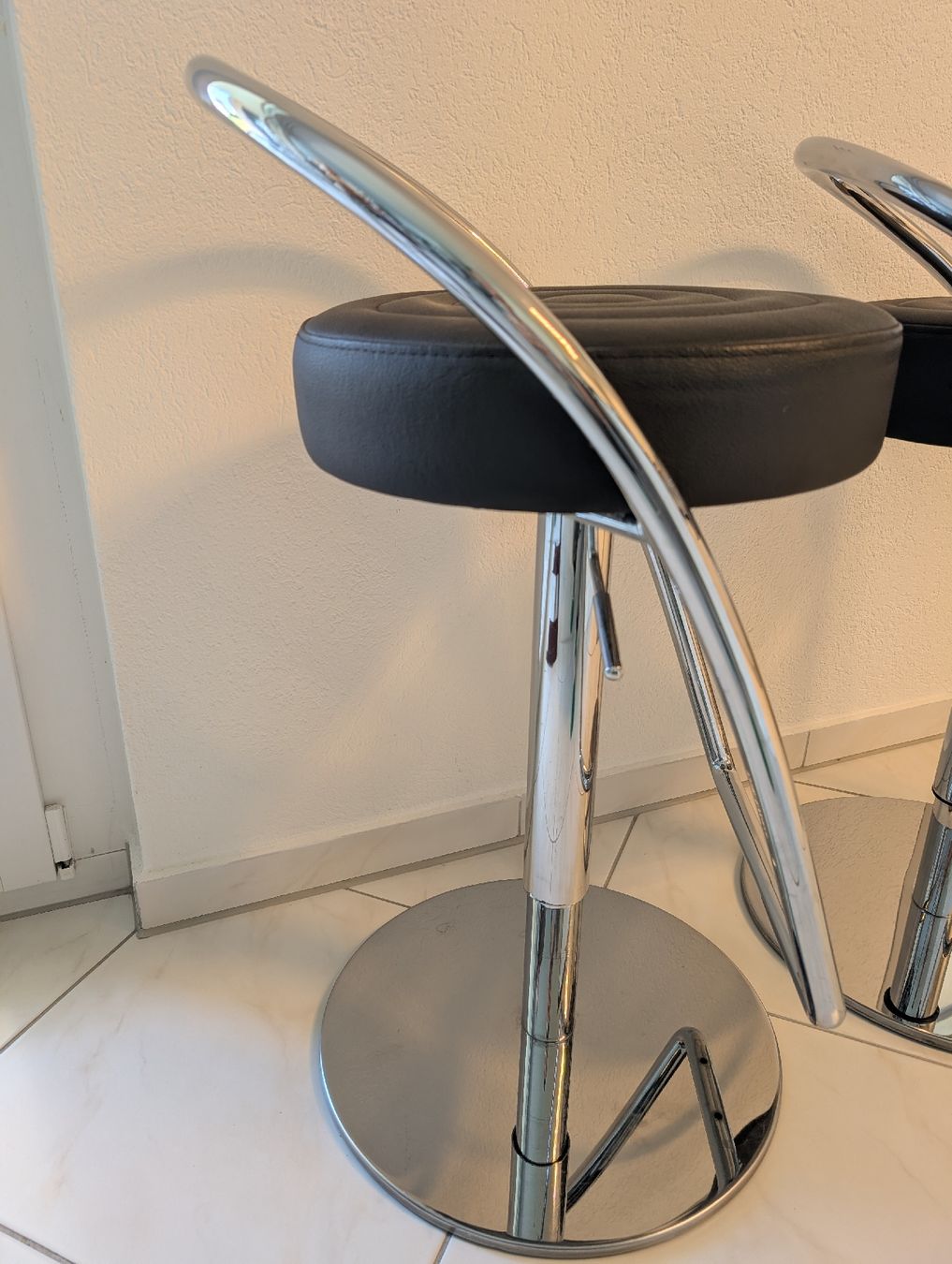Sgabelli: x2 Effezeta Leather Italian Designer Bar Stools – Usato da Spreitenbach venduto da fun_l967 2