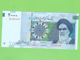 Original 20000 Iranische Rial Banknote, unzirkuliert!
