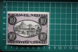 currency emergency money austria wachau 10 heller 1920