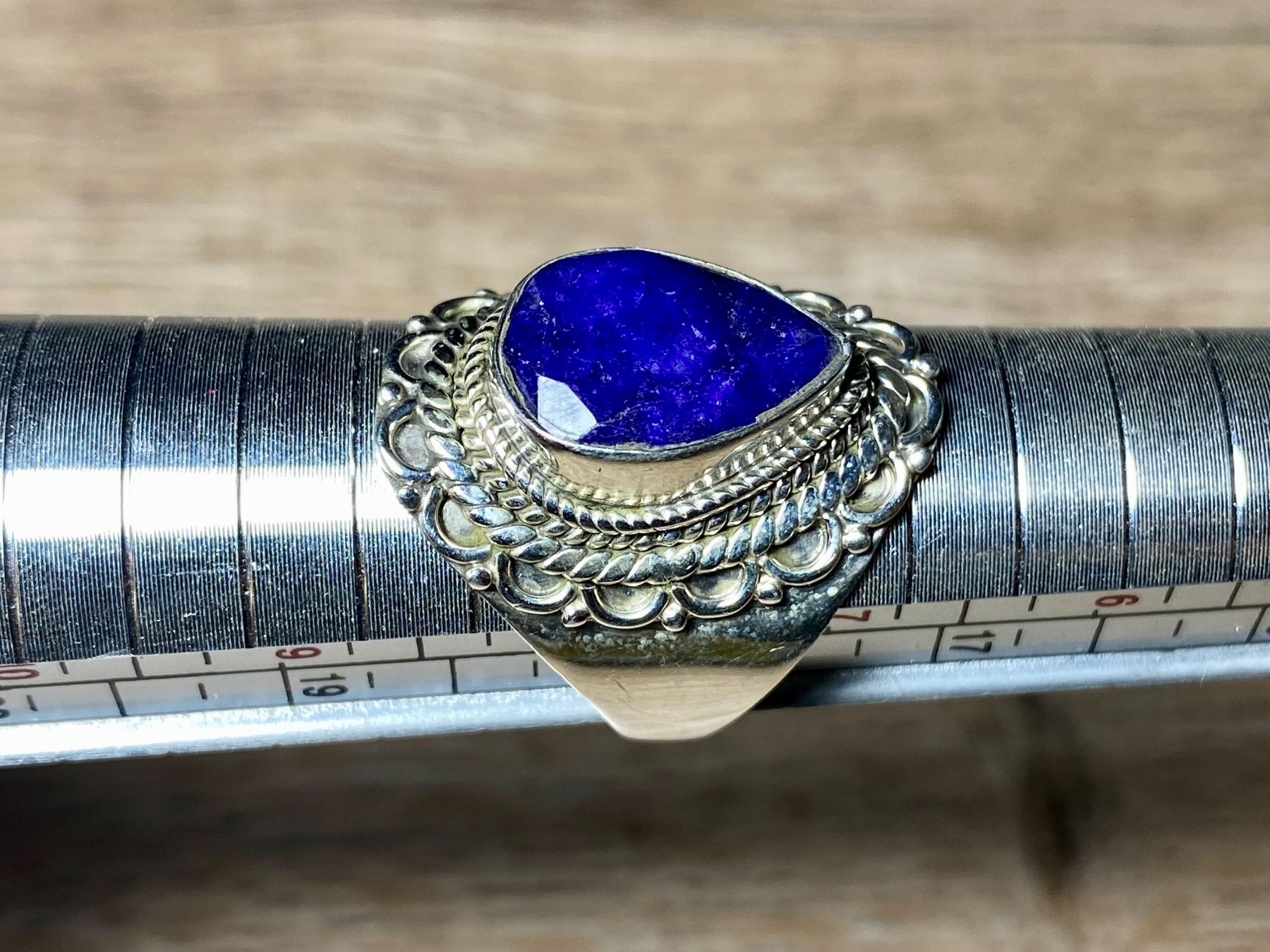 Anelli: Orientalischer Silber 925 Ring mit natürlichem Blauer Saphir – Nuovo e nell'imballaggio originale da Laax venduto da Kiki_Kingdom3 9