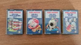 4x Vintage Paul Pepper Kinder Hörspiel Kassetten