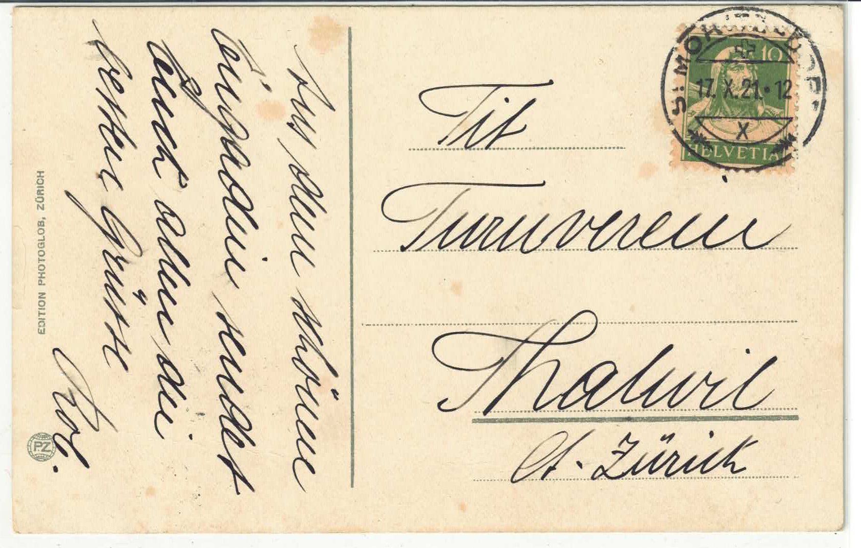 Cartoline postali: St. Moritz-Dorf - Litho – Usato da Ettingen venduto da Kartenplanet 1