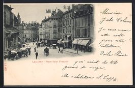 Lausanne, Place Saint Francois mit gesch