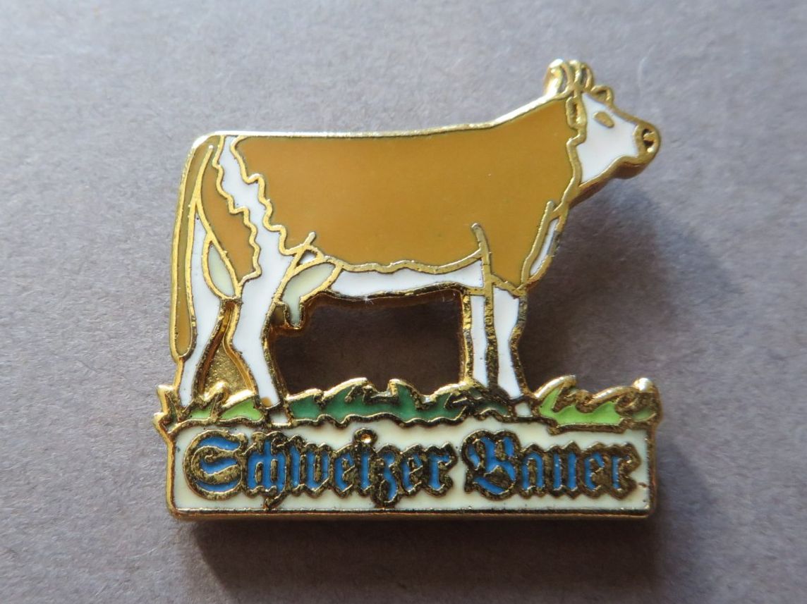 Placchette & Badge: PIN, KUH, SCHWEIZER BAUER, JOURNAL – Usato da Neuhausen venduto da luckimucki