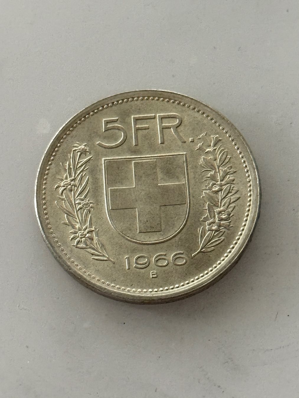 Alle Münzen: 5 Franken 1966  Silber – Gebraucht aus Wallisellen von SWISS_SILVER1 1