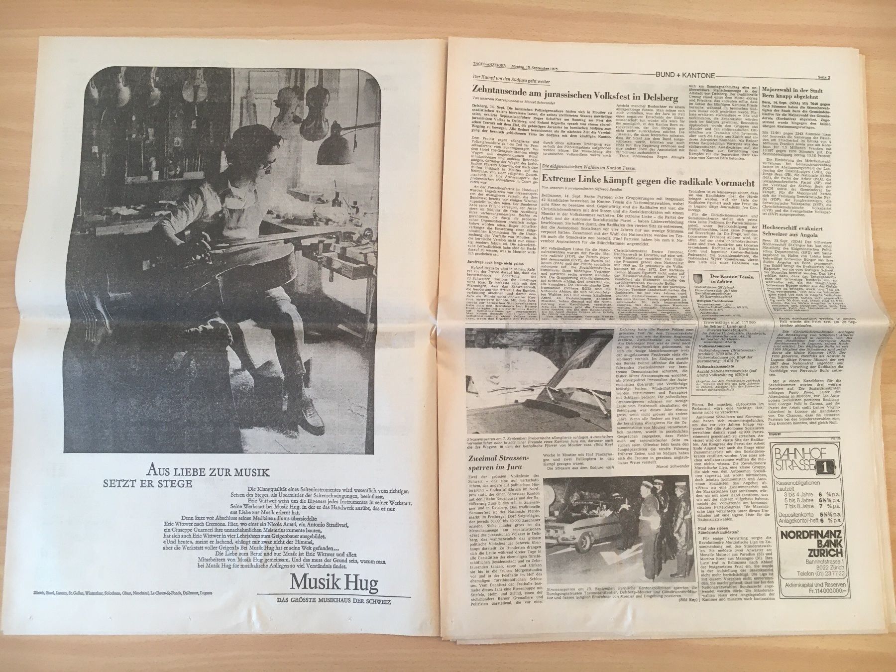 Zeitschriften & Magazine: Tagesanzeiger vom 15. September 1975 – Gebraucht aus Luzern von Jiggy_8898 2