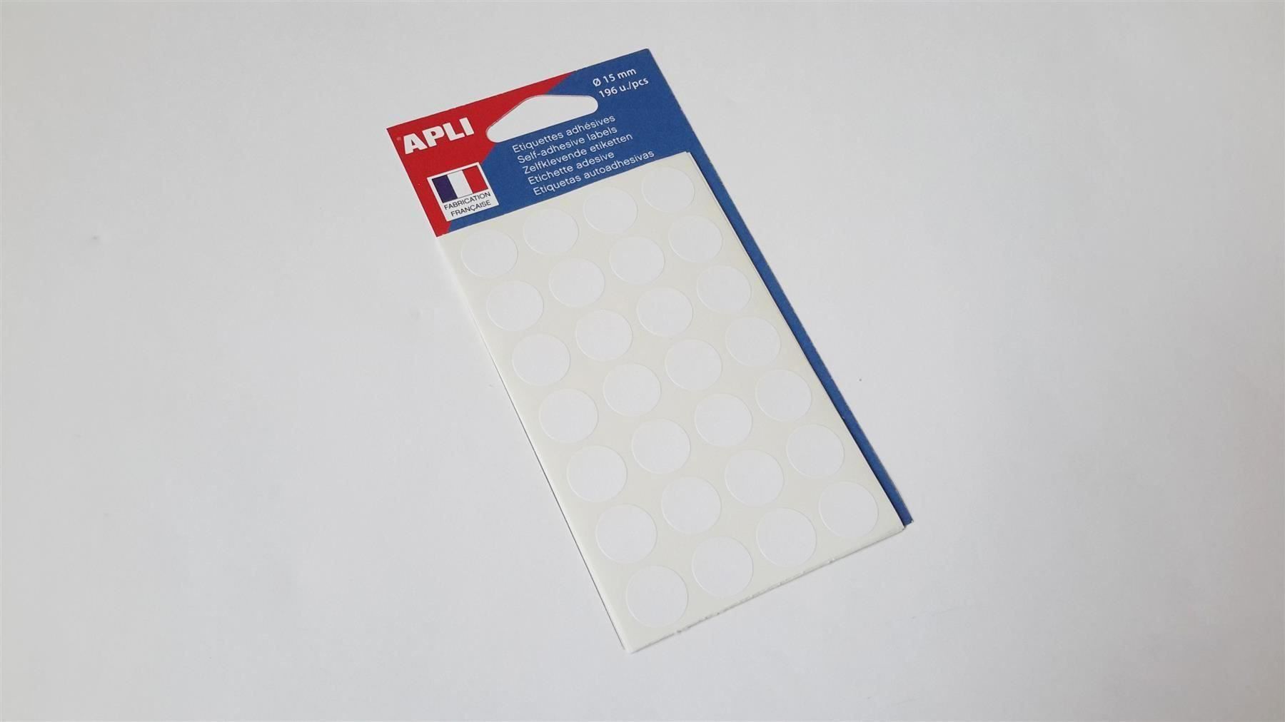 Sticker: Markierungspunkte, weiss, 15mm, 196 St. – Nuovo e nell'imballaggio originale da St. Gallen venduto da cointec 1