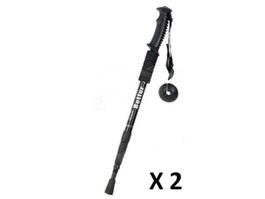 2x   Wanderstöcke teleskopisch 90-135 cm lang fabrikneu 332g