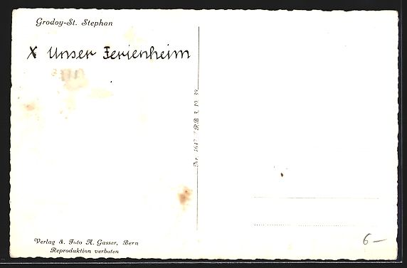 Cartoline postali: Grodoy-St. Stephan, Ortsansicht gegen da – Usato da Berlin venduto da bartko-reher 1