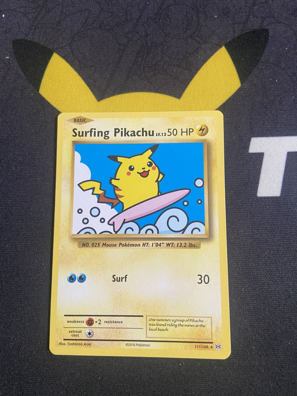 Cartoline: Surfing Pikachu 111/108 Evolution – Usato da Reinach BL venduto da Sobek96