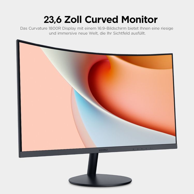 Curved Monitor Gaming - 23.6 Zoll FHD 60Hz 1800R | Kaufen auf Ricardo