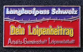 I343 - Pin Langlaufpass Schweiz Loipen..