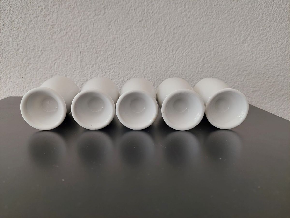 Sonstiges Geschirr: 5er Set weisse Eierbecher – Gebraucht aus Basel von shirley_gold 3