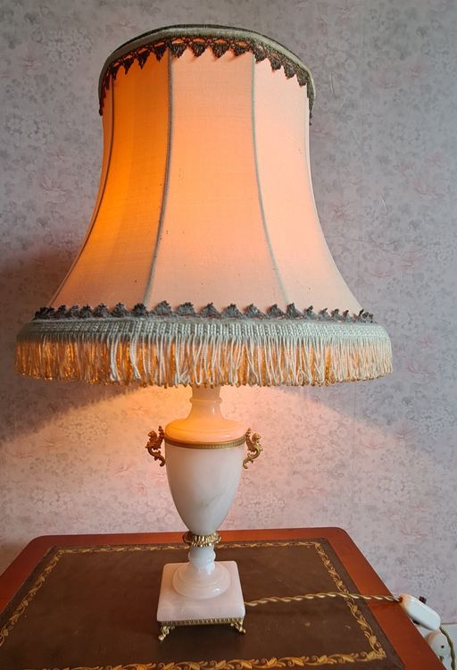 Pied lampe en albâtre | Selency