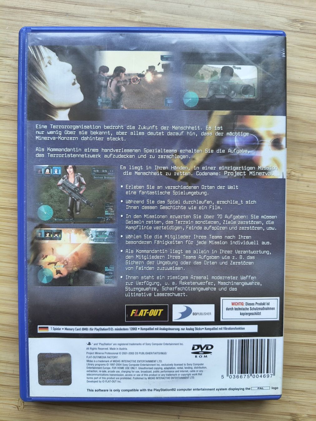 Spiele: Project Minerva Professional (PS 2) – Gebraucht aus Riedholz von ste_96cd 1
