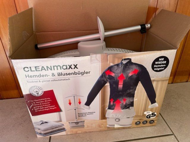 CLEANmaxx Repasseuse automatique de chemises pour sécher et défroisser les chemises et les