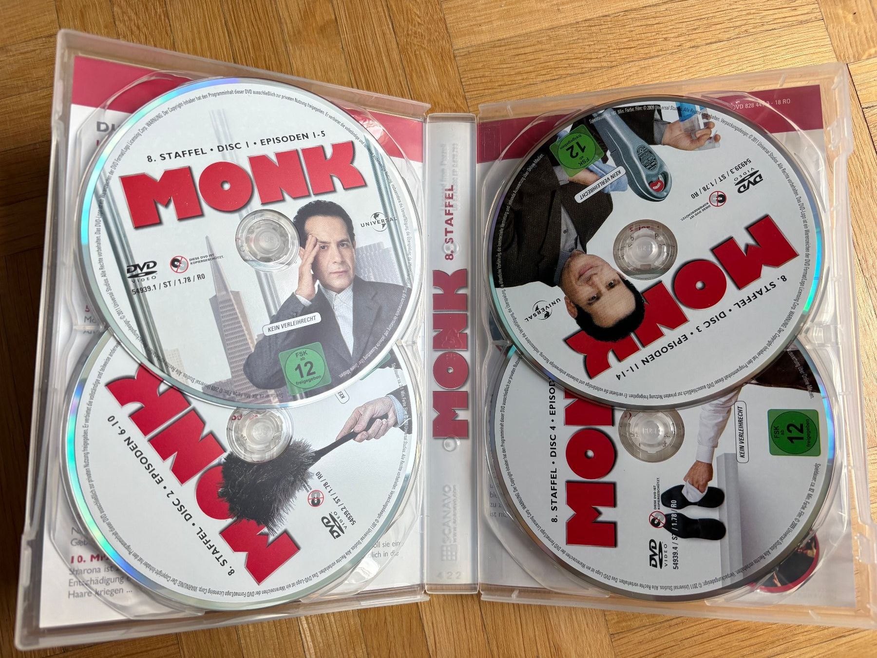 Tutti i DVDs: Monk - 8. Staffel - DVD – Nuovo (secondo la descrizione) da Zürich venduto da Malcom 1