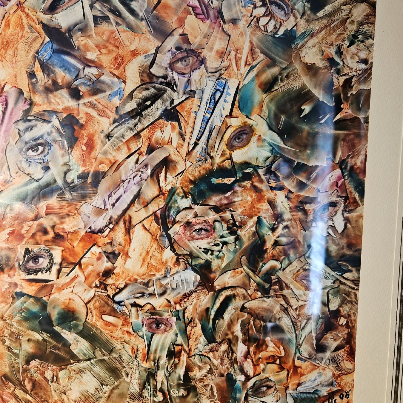 Gemälde: Abstraktes Bild, gerahmt, signiert , Kunstbild – Gebraucht aus Kriens von gra_fhn7 2
