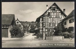 Oberstammheim, Hirschen-Platz mit Brunne