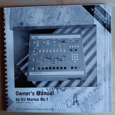 DJ Marius No. 1 Vinyl Owner's Manual 2001