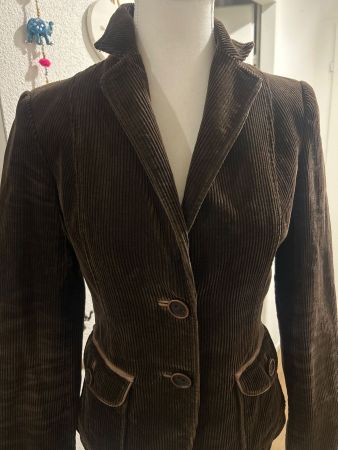 Manchester Damen Blazer braun mit Ärmelpatches