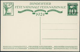 1924 - Pro Patria - Bundesfeierkarte - Entwertet