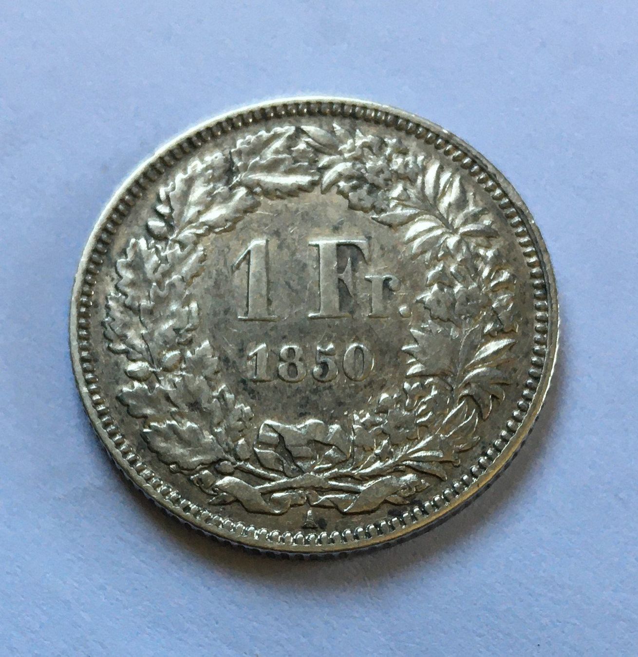 Alle Münzen: 1850 1 Franken Silber – Gebraucht aus Kirchberg SG von Helveticus00