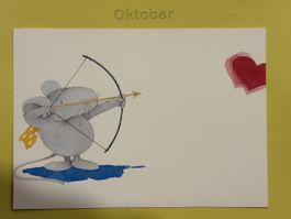 AK mit Kunst von Hanne Türk / Philipp Maus