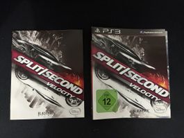 Manuale e Cover Split Second PS3