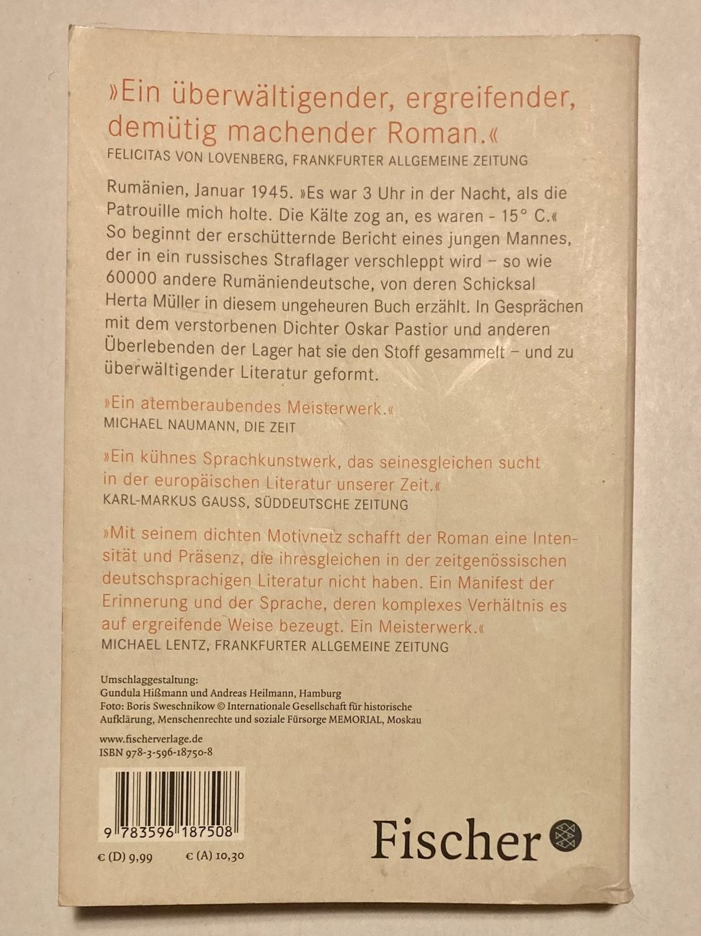 Libri: Atemschaukel (von Herta Müller) – Usato da Bubendorf venduto da Alpenheidi 1