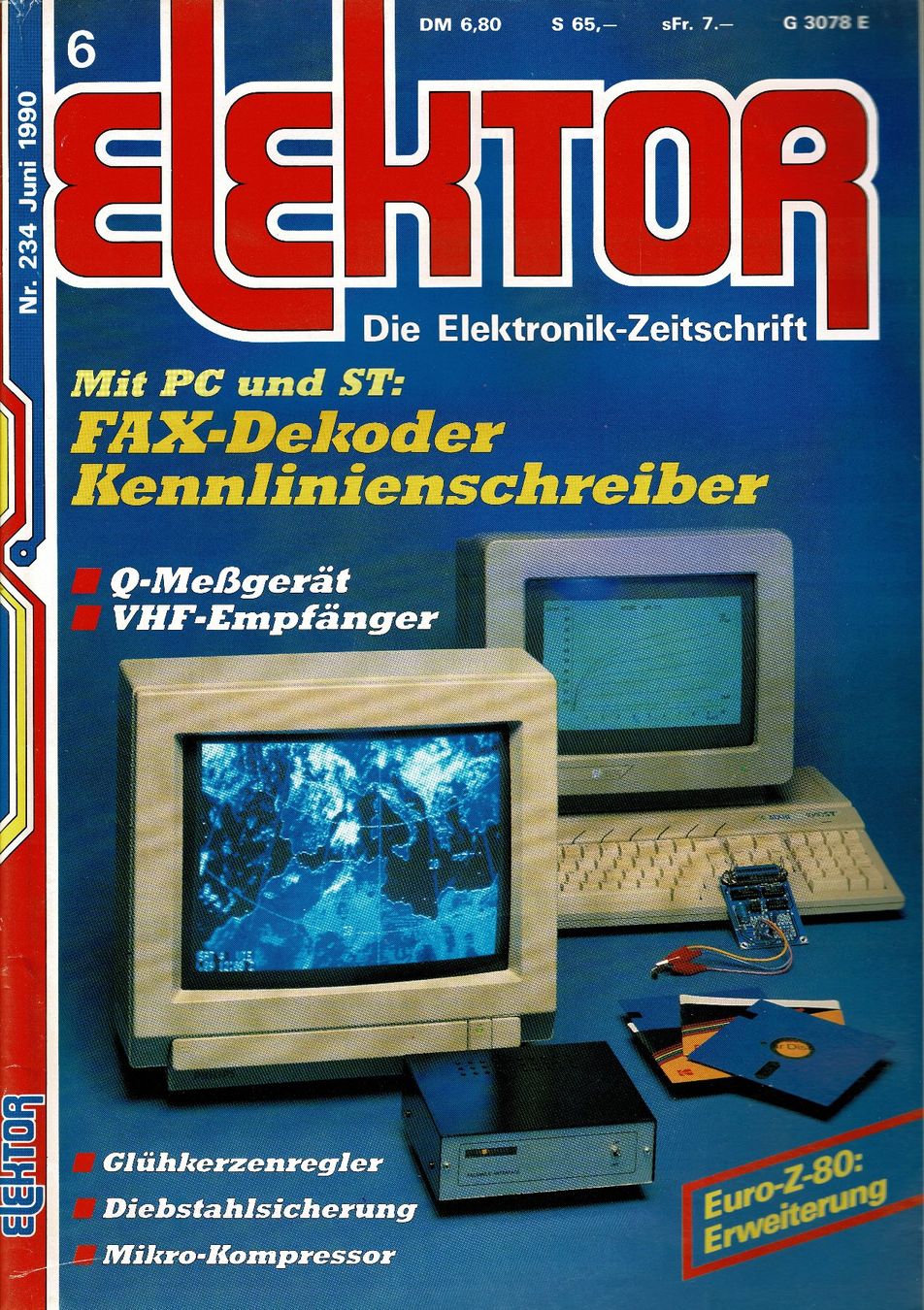 Riviste & Magazine: ELEKTOR Nr. 234 April 1990 FAX Decoder Kennlinienschreiber – Usato da Hinwil venduto da RomRay