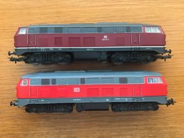 2x PIKO DB Diesellokomotive BR 218 altes und neues Design