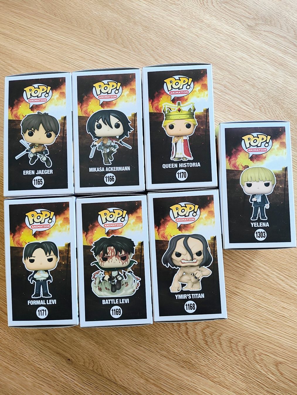 Funko Figuren: Funko Pop : Lot Attack on Titan SNK - 7 pièces – Gebraucht aus Le landeron von hugomes 1